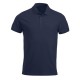 Location polo coton marine uni velcro opposé coeur et dos