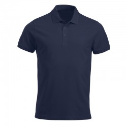 Location polo coton marine uni velcro opposé coeur et dos