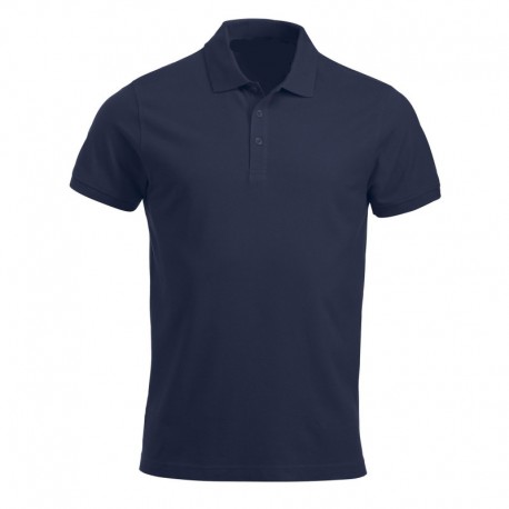 Location polo coton marine uni velcro opposé coeur et dos