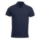 Location polo coton marine uni ML velcro opposé coeur et dos