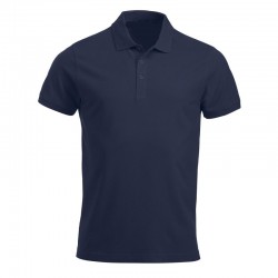 Location polo coton marine uni ML velcro opposé coeur et dos