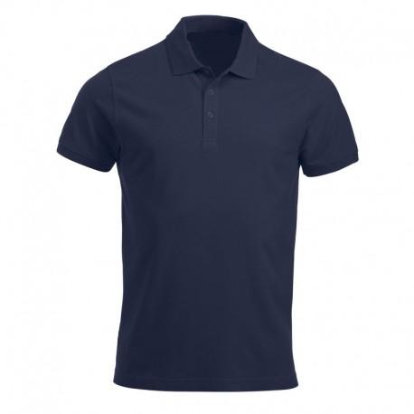 Location polo coton marine uni ML velcro opposé coeur et dos