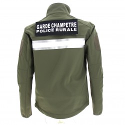 Blouson Softshell kaki GARDE CHAMPETRE / POLICE RURALE
