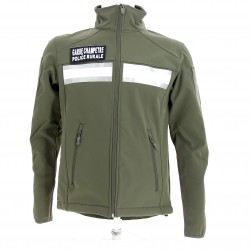 Blouson Softshell kaki GARDE CHAMPETRE / POLICE RURALE