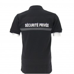Polo sécurité manches courtes bande grise conforme au decret 2023
