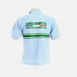 POLOBLEU CIEL M. COURTES BRODERIE POLICE RURALE