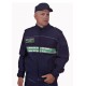 BLOUSON SOFTSHELL MARINE BANDES VERTES GC/ PR