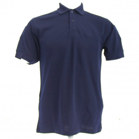 Polo marine double face Manches courtes FLOCAGE au choix