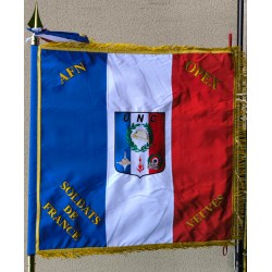 Drapeau Cérémonie et de définé UNC 90 X 90 CM