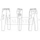 Pantalon Intervention Noir Mat