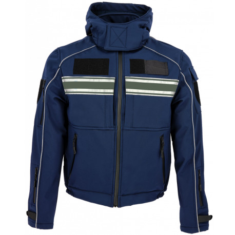 Veste softshell IRON bande verte