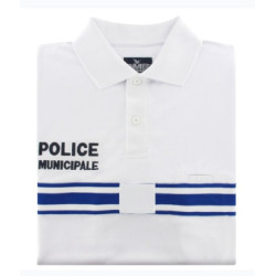 POLO BLANC MANCHES COURTES PM