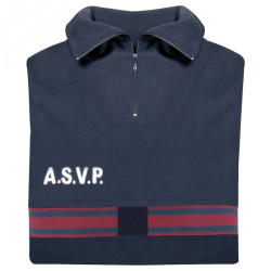 CHEMISE F1 POLAIRE ASVP BANDE BORDEAUX