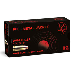 9 mm Luger 8.0g/124 gr FULL METAL JACKET