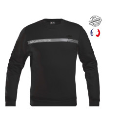 SWEAT SECURITE BANDE GRISE