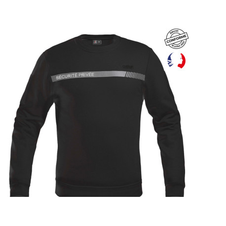 SWEAT SECURITE BANDE GRISE