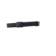 Ceinture Toile NOIR + RETRO 30 mm Réglable Metal free
