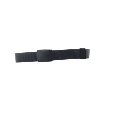 Ceinture Toile NOIR + RETRO 30 mm Réglable Metal free