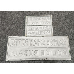 moule metallique pour fabrication patch et bandeaux pvc 3 d