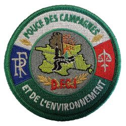 ÉCUSSON BRODÉ POLICE DES CAMPAGNES ET DE L'ENVIRONNEMENT