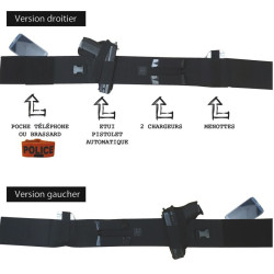 CEINTURE PORT ARME  DISCRET DCA