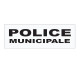 BANDEAU SUR VELCRO POLICE MUNICIPALE HAUTE VISIBILITE