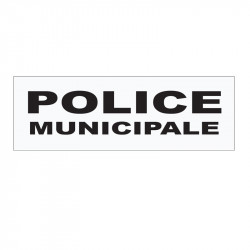 BANDEAU SUR VELCRO POLICE MUNICIPALE HAUTE VISIBILITE
