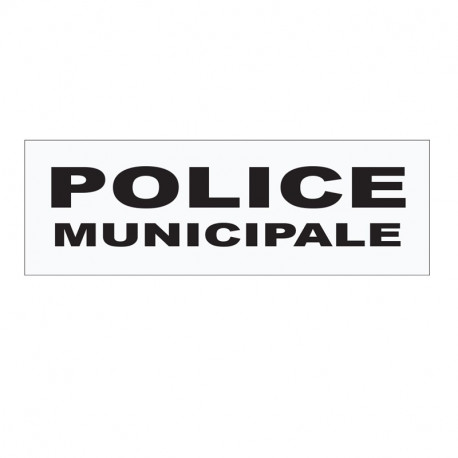 BANDEAU SUR VELCRO POLICE MUNICIPALE HAUTE VISIBILITE