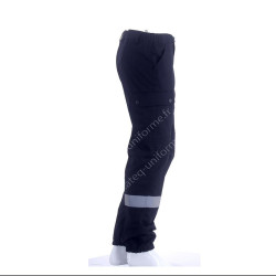 PANTALON blue marine  BANDES RETRO