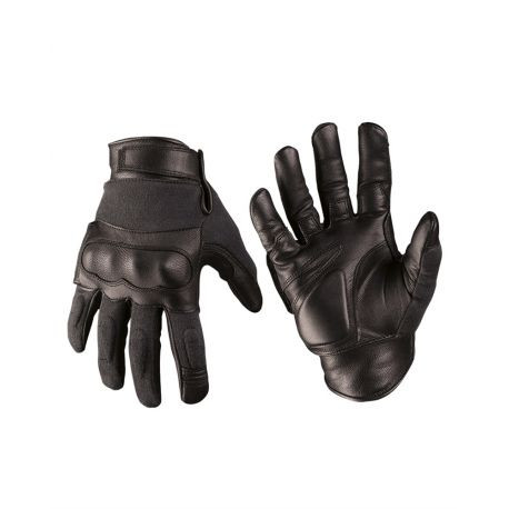 Gants Coques Amovibles Doublé Kevlar noirs - MILTEC