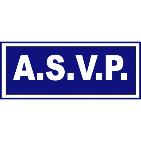 BANDEAU HAUTE VISIBILITE A.S.V.P.