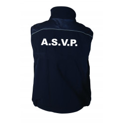 BLOUSON SOFT SHELL SANS MANCHE UNI