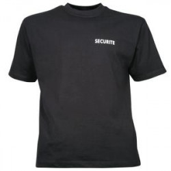 TEE SHIRT NOIR SECURITE OPTIMAL
