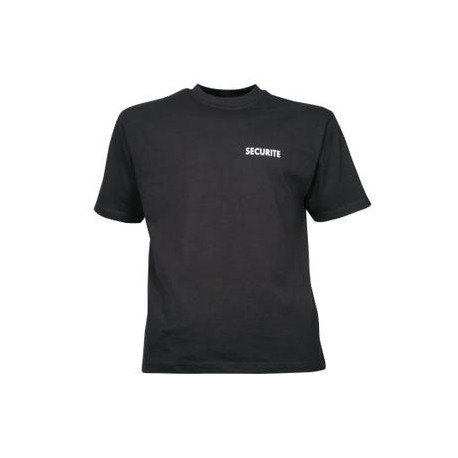 TEE SHIRT NOIR SECURITE OPTIMAL